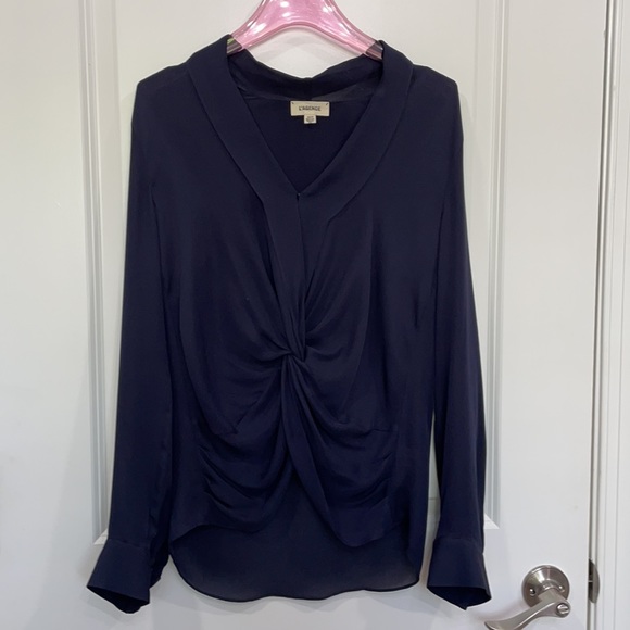 L'AGENCE Mariposa Blouse Midnight Navy XS - Picture 7 of 13